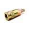 Interstate Pneumatics 1/2 Inch Industrial Yellow Steel Coupler with 1/2 Inch Barb CH883 - alternate 4
